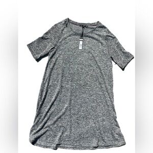 Max Jeans Short Sleeve Oversized Sweater Dress Large Gray Business Casual Office